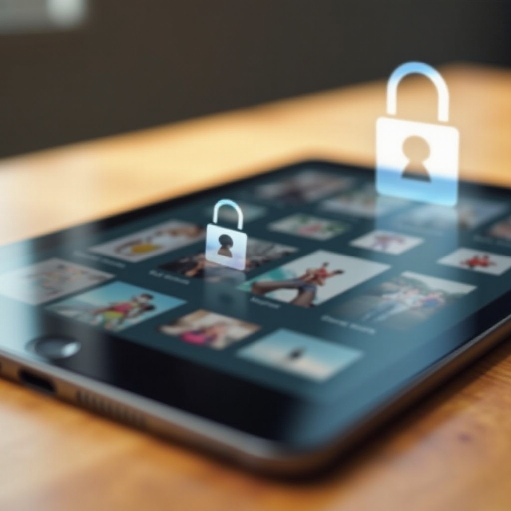 comment verrouiller des photos sur un iPad